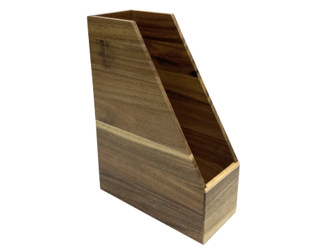 Acacia file holder